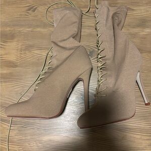 Lace-Up Women's Sock Boots